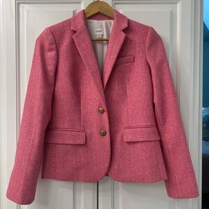 J. Crew Factory Pink Blazer Structured Suit Jacket